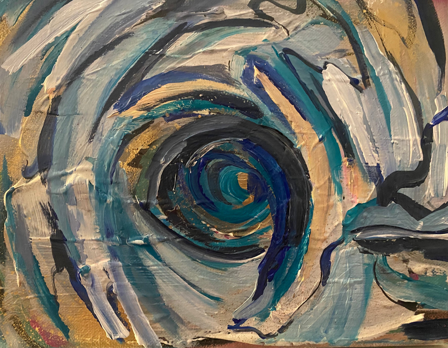 "Narrow Gate" Mixed media on 8x10 in canvas
