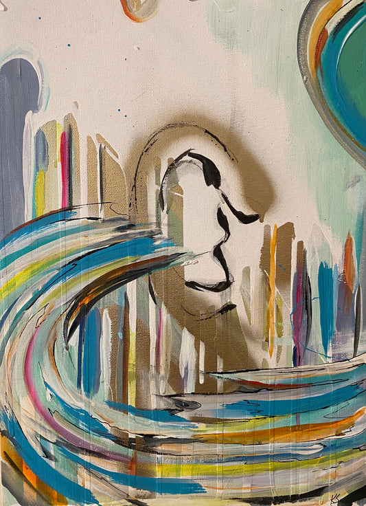 "New Orders" (12x16in) Canvas board