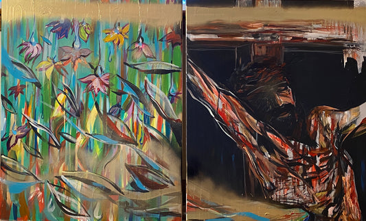 "Paradise from His side" (48x60in on canvas)