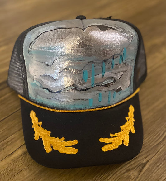 "Commander Series" Curved bill trucker with maple leaves