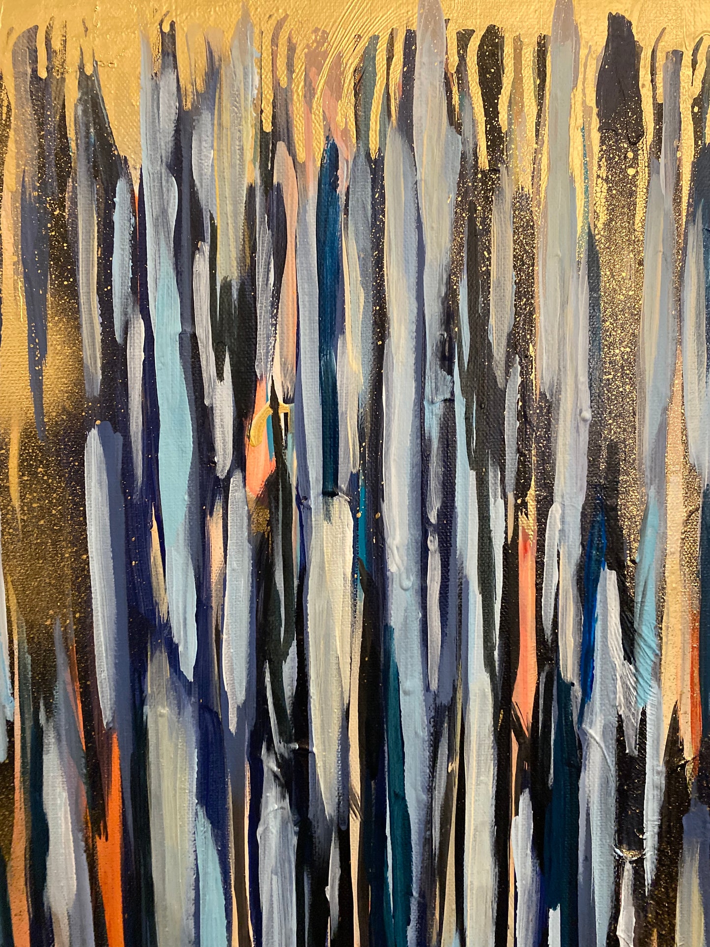 "Creative Solutions" mixed media on canvas triptych (dimensions available upon request)