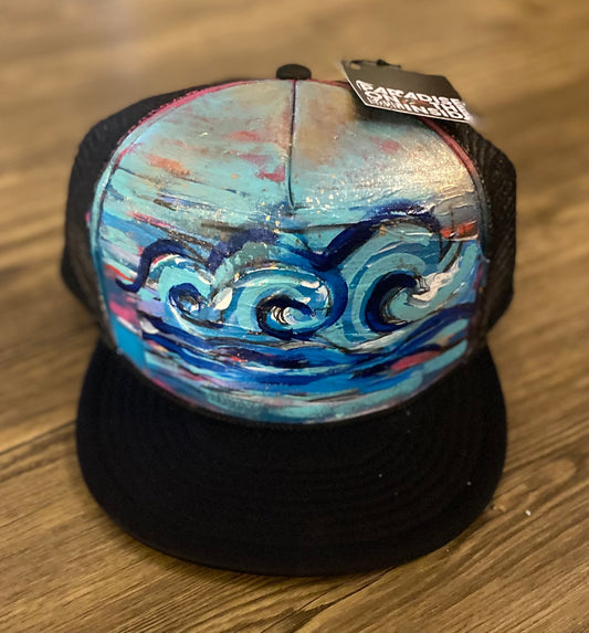 "Gathering Strength" Adjustable, flat-bill trucker