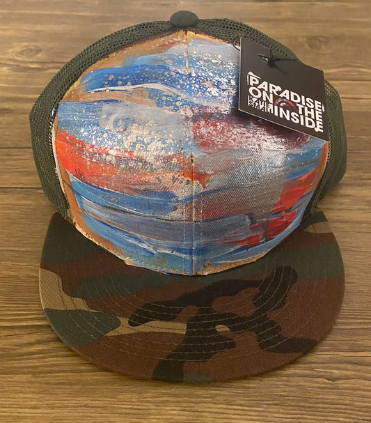 "Jubilee" Camo flatbill trucker