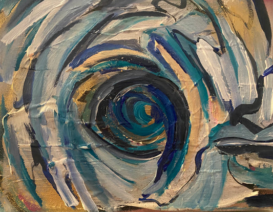 "Narrow Gate" Mixed media on 8x10 in canvas
