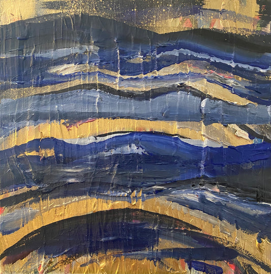 "Your Kingdom Come" Mixed media on 12x12in canvas