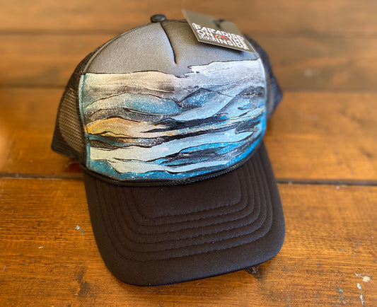 "Winds over Mountains" Adjustable trucker